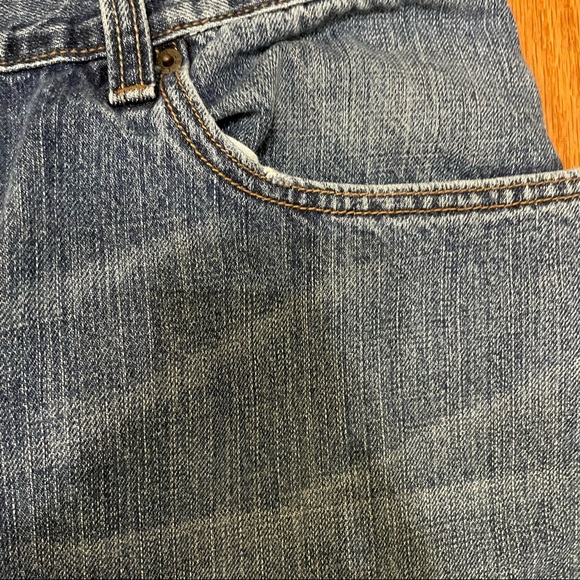 Levi’s Men 559 38 x 32 Blue Jeans Relaxed Straight Distressed Whiskers - Picture 6 of 15